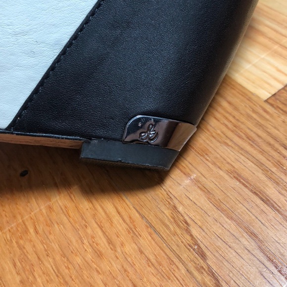 Sam Edelman Black & White Snakeskin Wedge Sandals - Picture 5 of 7